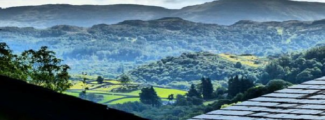 View over Tal y Waen Holiday Cottages